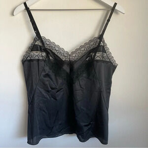 Vintage Vanity Fair black lace cami size 36